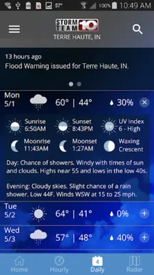 Storm Team 10 - WTHI Weather android App screenshot 1