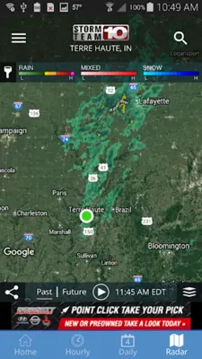 Storm Team 10 - WTHI Weather android App screenshot 2