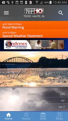 Storm Team 10 - WTHI Weather android App screenshot 4